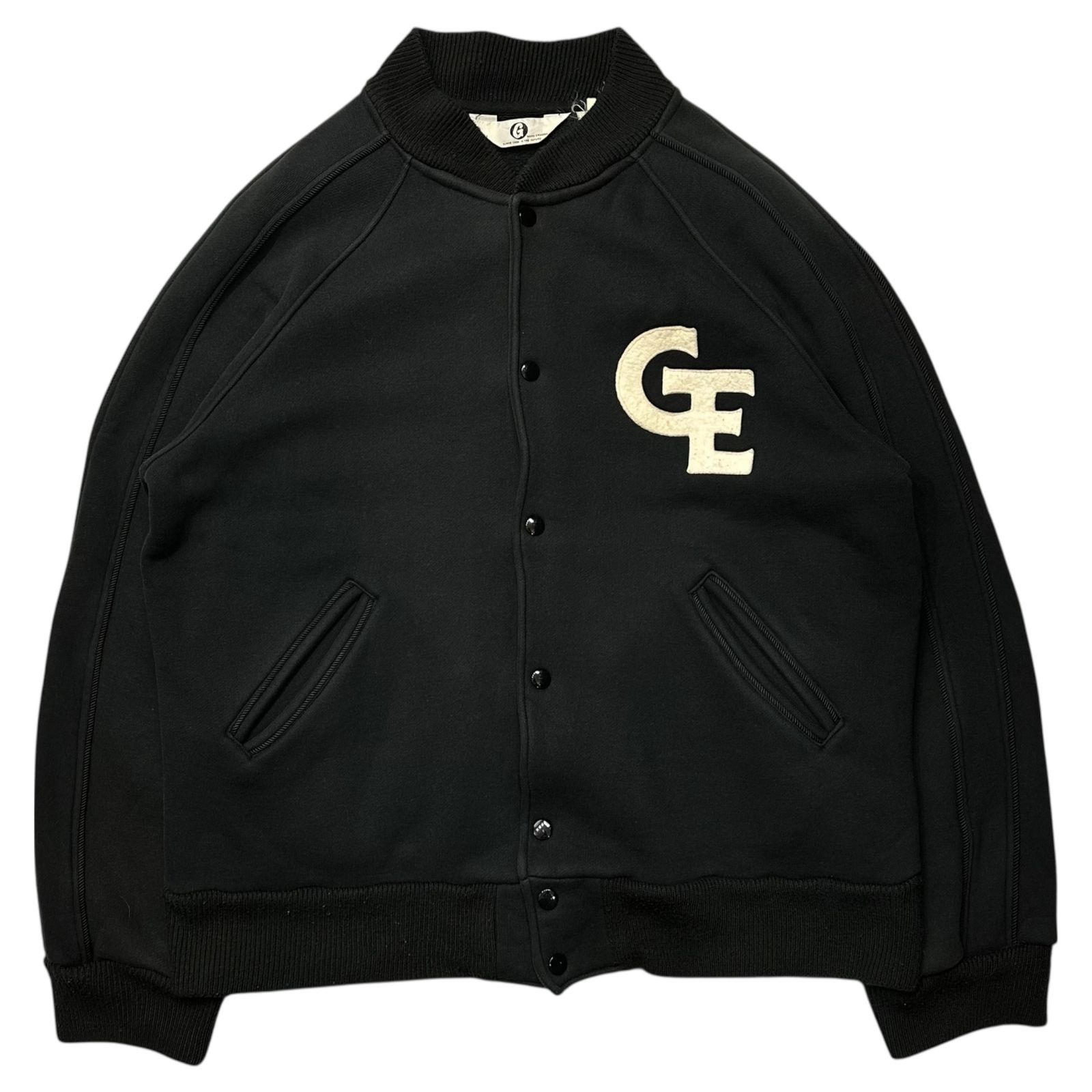 GOODENOUGH(グッドイナフ) 90's GE Felt Logo Snap Button Sweatshirt