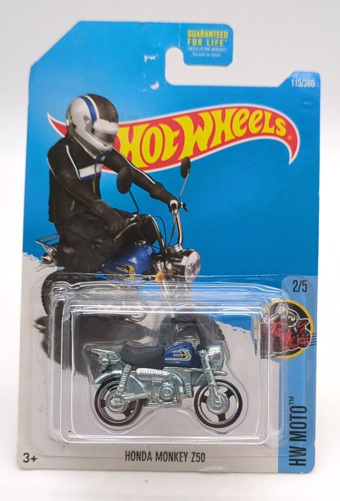 MATTEL HOTWHEELS HW MOTO 2/5 DTY23 HONDA MONKEY Z50/ブルー 115/365