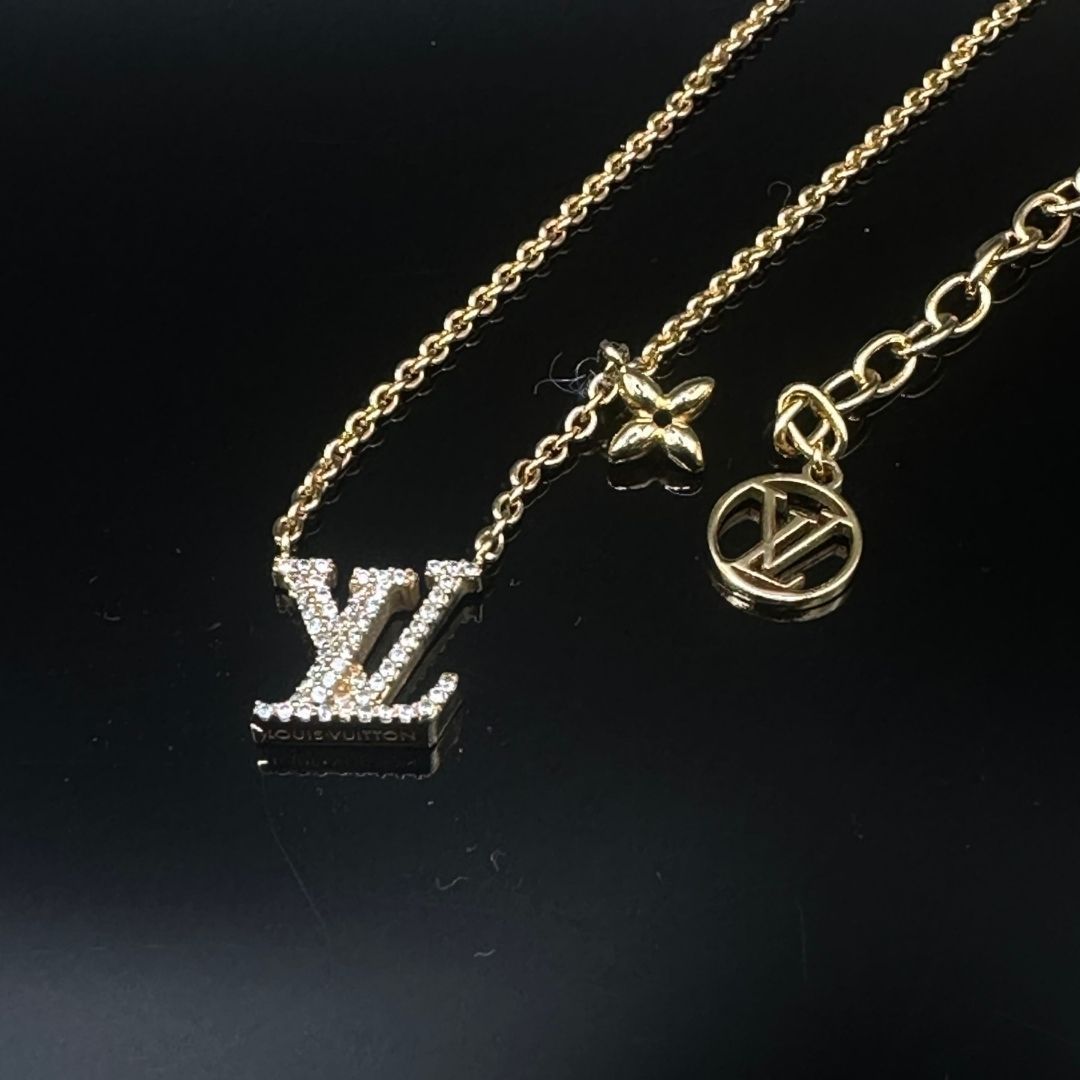 美品】Louis Vuitton コリエ LV アイコニック ネックレス モノグラム