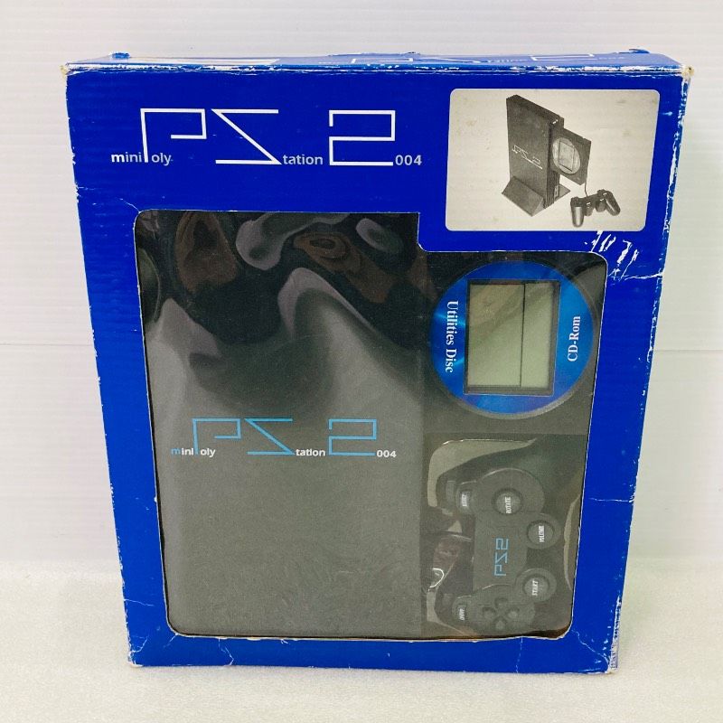 動作確認済み】液晶付ゲーム機 miniPoly Station 2004 ブラック PS2風