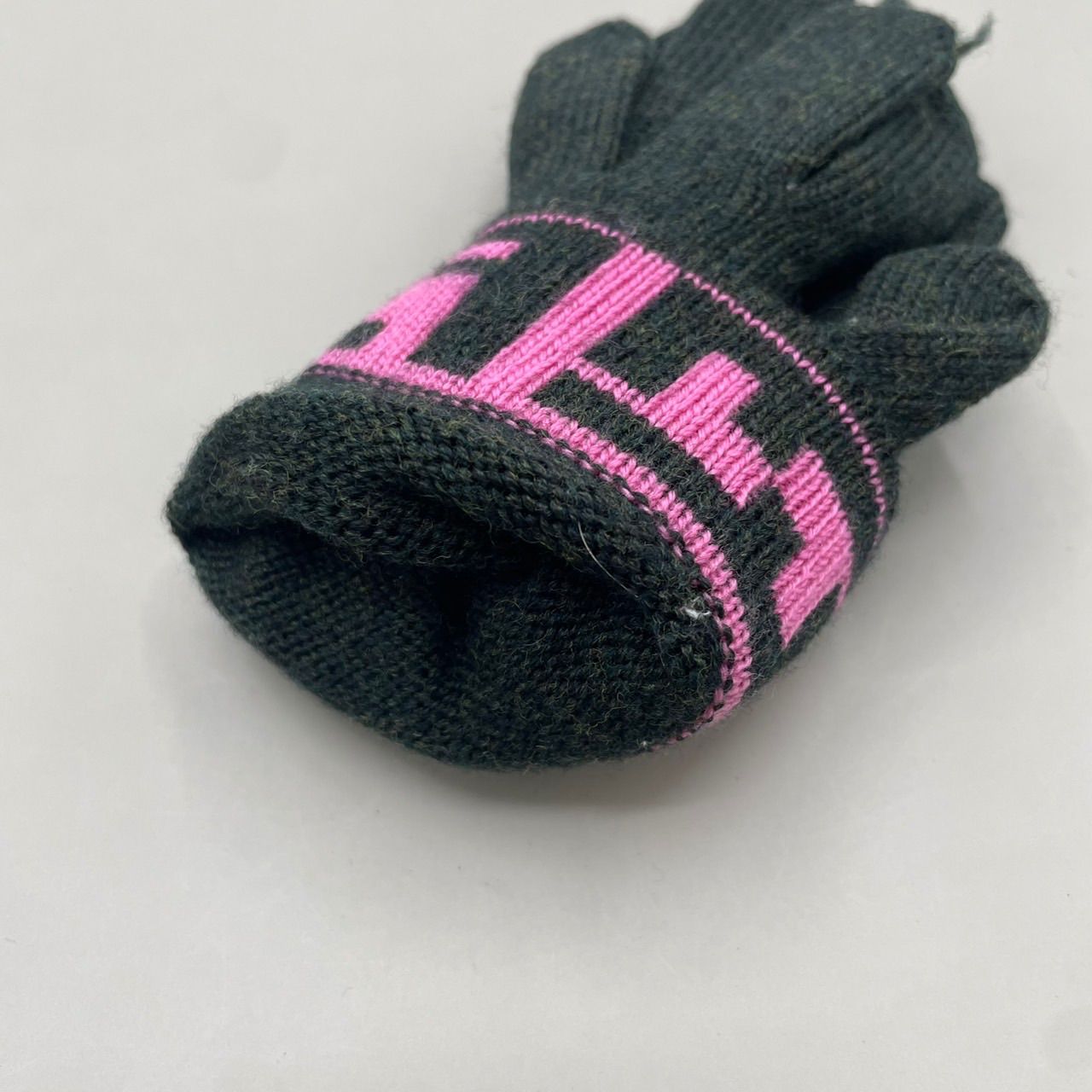 極美品 FENDI フェンディ 手袋 グローブ ウール ズッカ柄 希少カラー