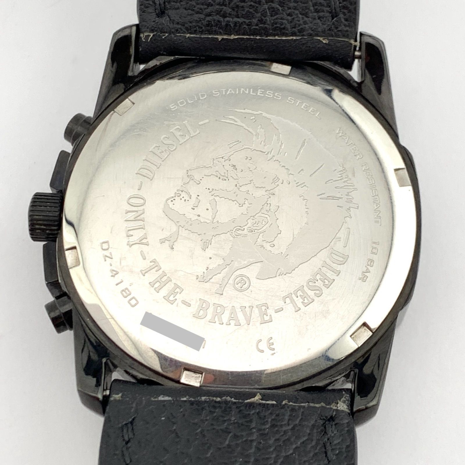 中古】DIESEL DZ-4180 ブラック アナログ腕時計 - メルカリ