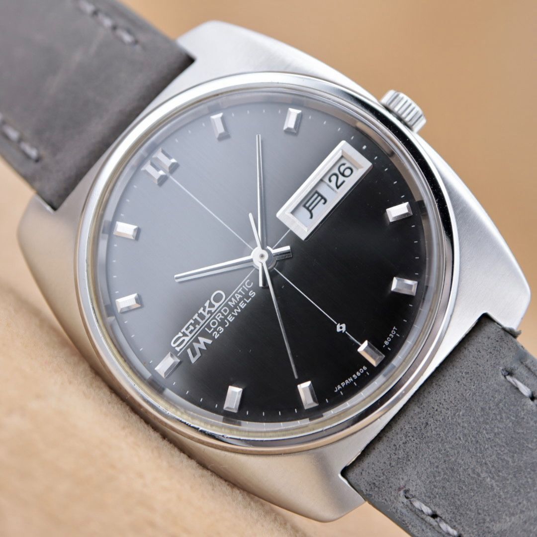 CH11【OH済/仕上済】SEIKO LM LORD MATIC 23JEWEWS 5606-8010 セイコー