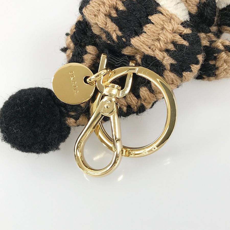 プラダ PRADA Teddy キーチェーン チャーム 1T0062 コットン