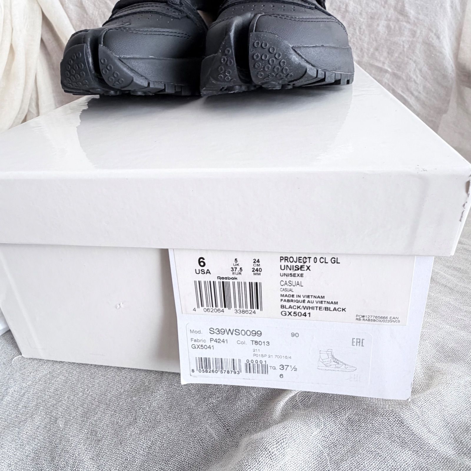 新品未使用】Margiela×Reebok BK タビハイ 37.5/24cm箱袋付き 