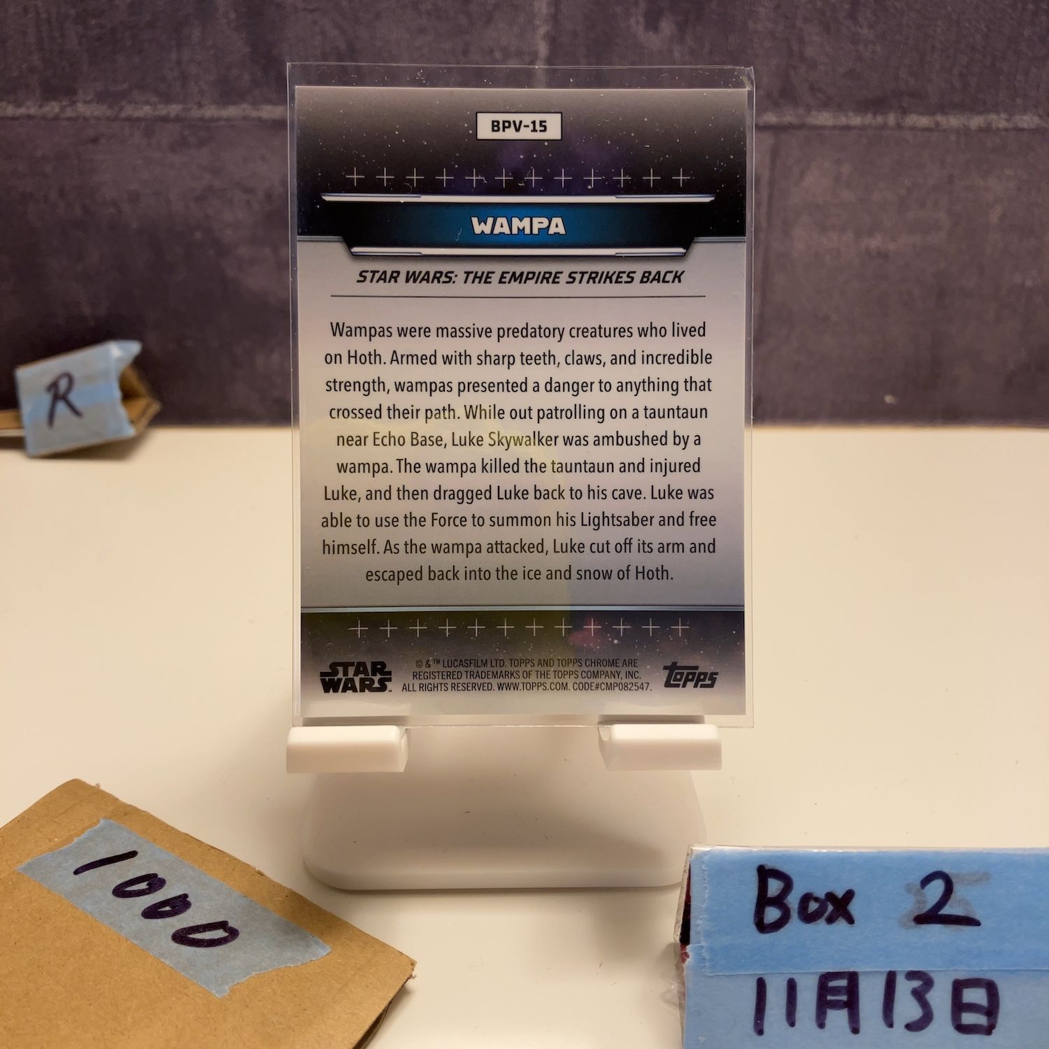 2022 Topps Chrome Wampa 84/99 Hoth Star Wars: The Empire Strikes