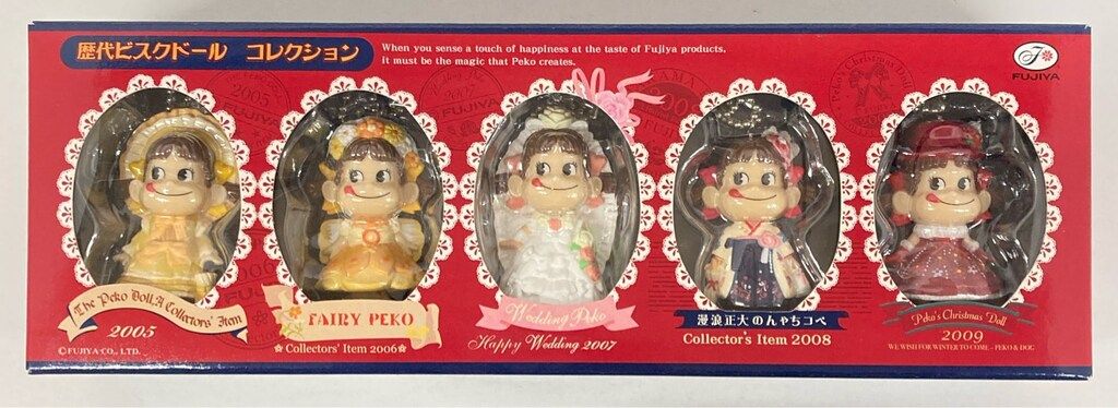 不二家 ペコちゃん/ミニチュアビスクドールコレクション 歴代ビスク
