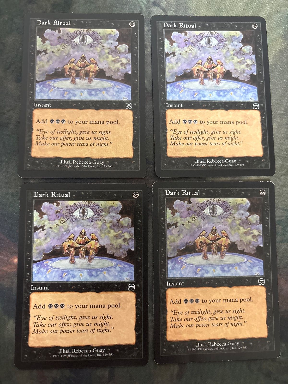 kw5 76 暗黒の儀式/Dark Ritual MMQ 4枚 英語版 EN MTG Rebecca Guay