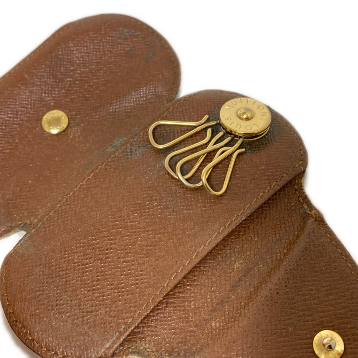 保管品　ルイヴィトン　モノグラム　キーケース　ロン　PM ルイヴィトンミュルティクレロンPM 14145 ブラウン ユニセックス