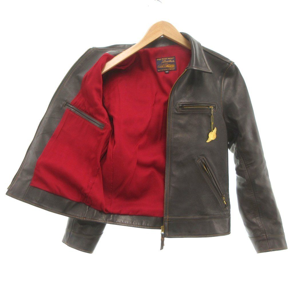 ザ フラットヘッド THE FLAT HEAD ホースハイド シングル ライダース