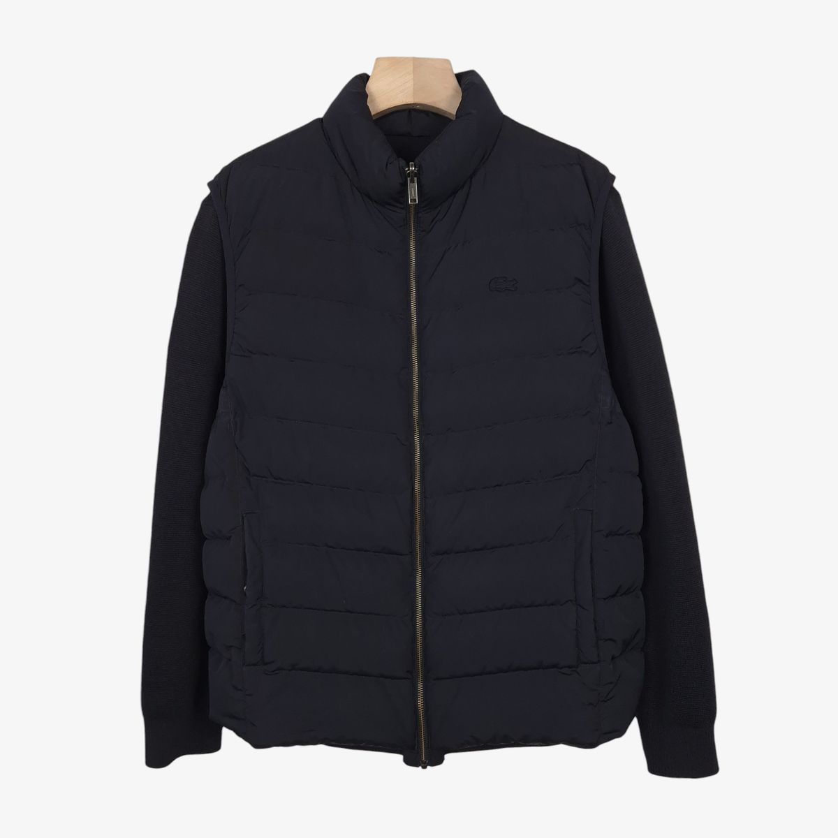 105 LACOSTE ラコステ ネイビー リバーシブル ダウン ベスト
