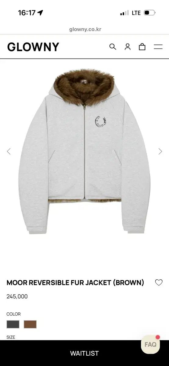 新品) GLOWNY ムーア リバーシブル ファージャケット M - メルカリ