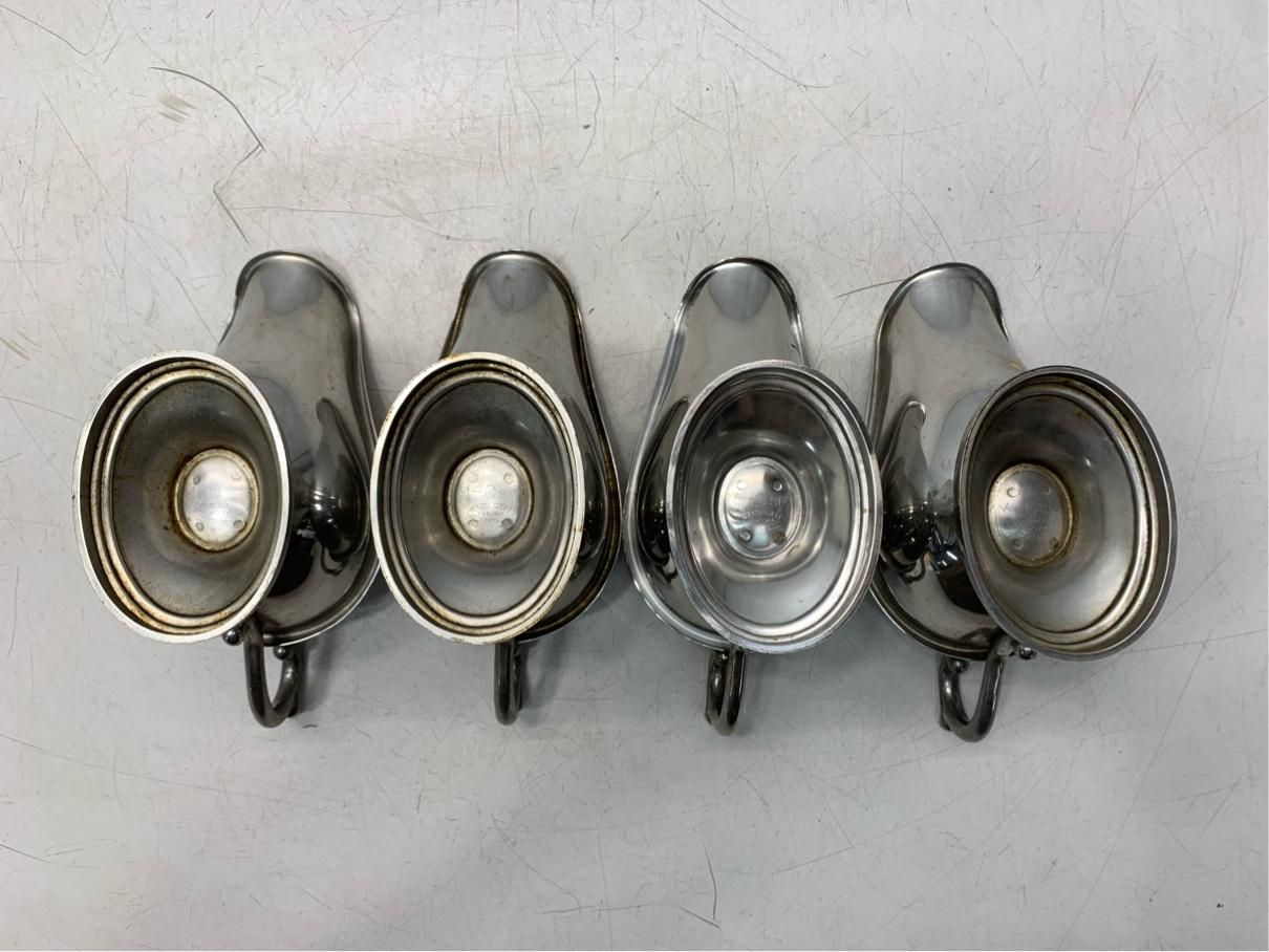 希少 YUKIWA ユキワ カレーポット 4個 ソースポット ステンレス レトロ