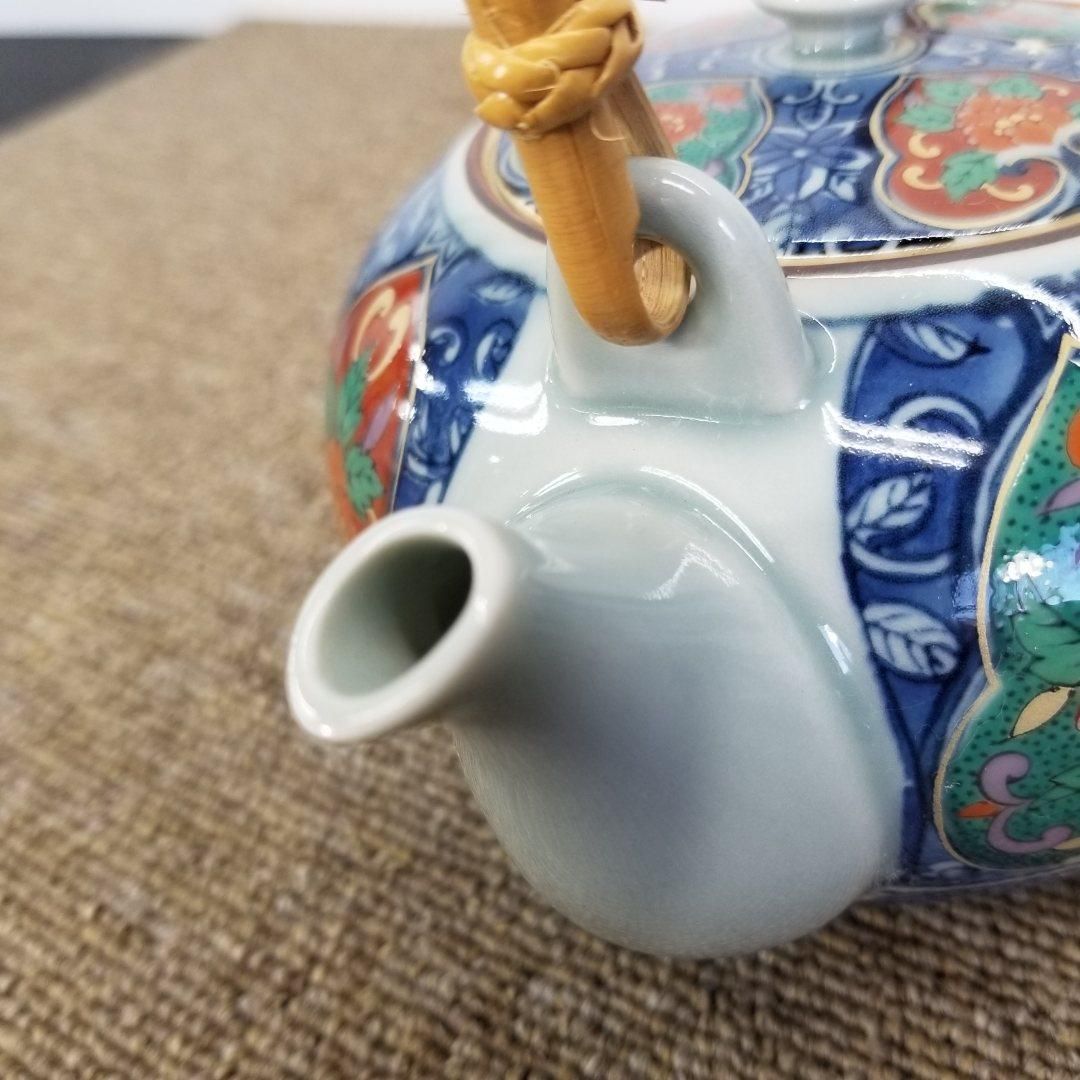 有田焼 来客用 茶器セット 瑞窯 仁窯内 急須 蓋付き湯呑 A7556A08