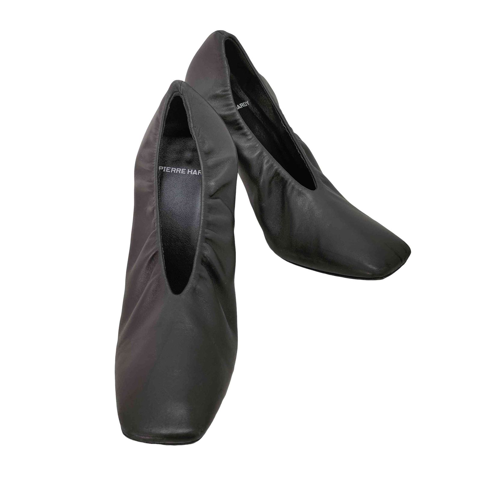 ピエールアルディ PIERRE HARDY スクエアトゥ ヒール パンプス