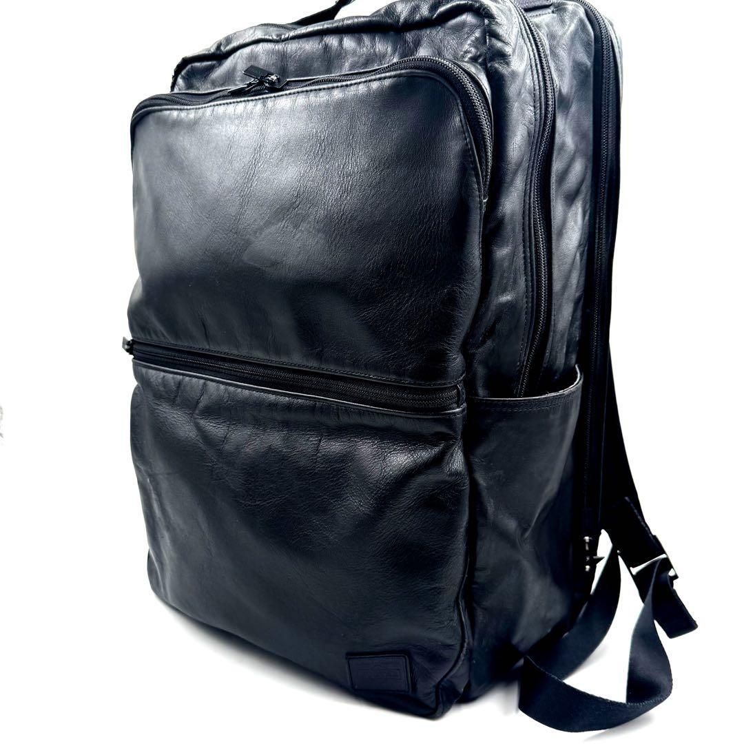 ✨激レア✨PORTER タイム リュック 2層 オールレザー A4可 大容量 