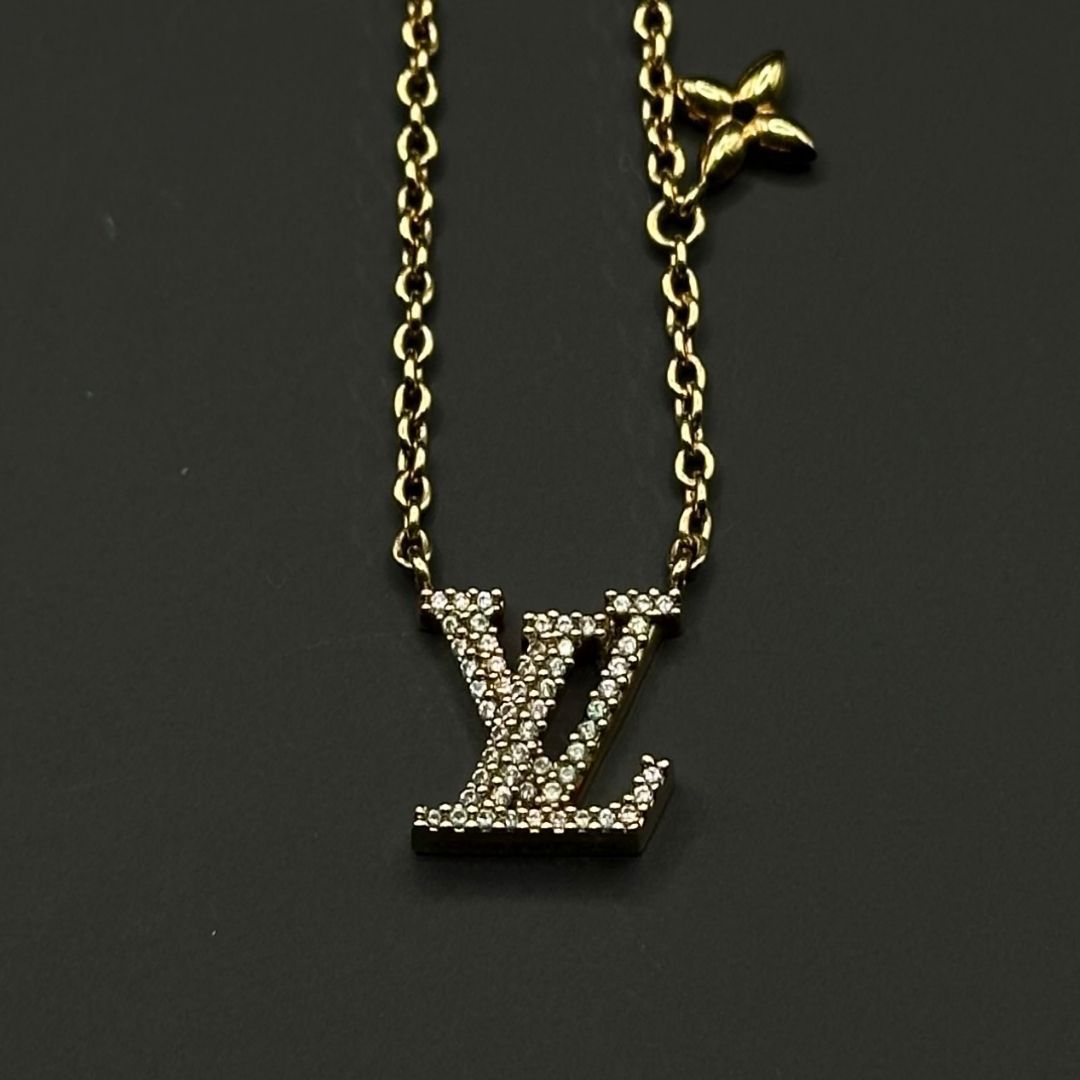 ネックレス・IVアイコニック 極美品】Louis Vuitton コリエ LV アイコニック ネックレス モノグラム