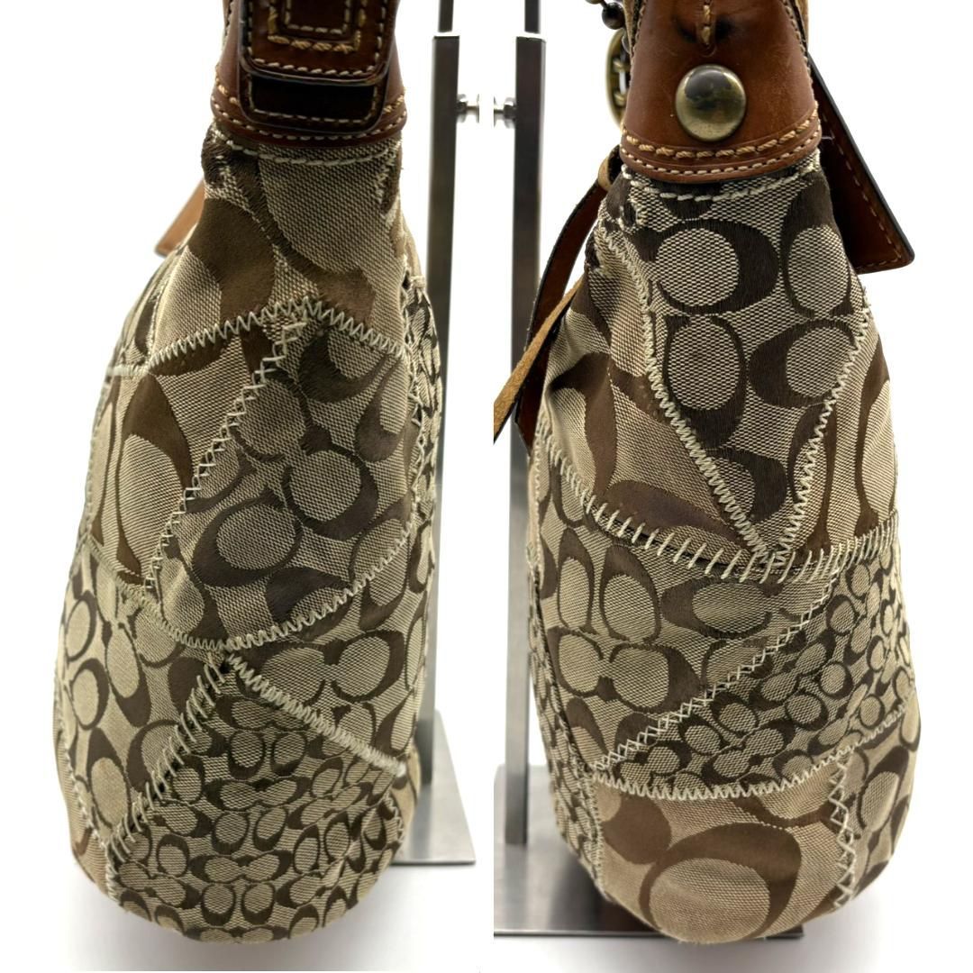 COACH コーチ Y2K パッチワーク シグネチャー バケツ型 ショルダー