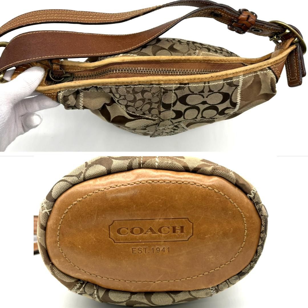 COACH コーチ Y2K パッチワーク シグネチャー バケツ型 ショルダー