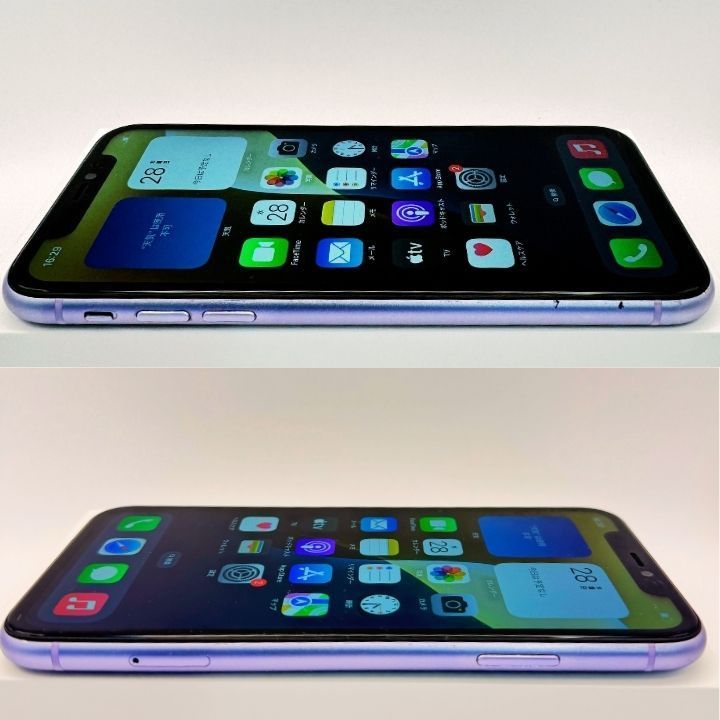整備済み】iPhone 11 128GB パープル B SIMフリー 動作確認済 初期化済