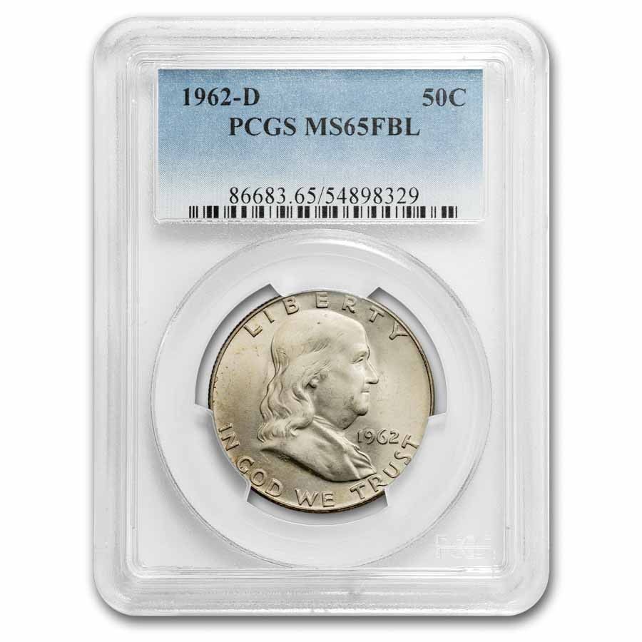1962-D フランクリン ハーフダラー MS-65 PCGS (FBL) - メルカリ