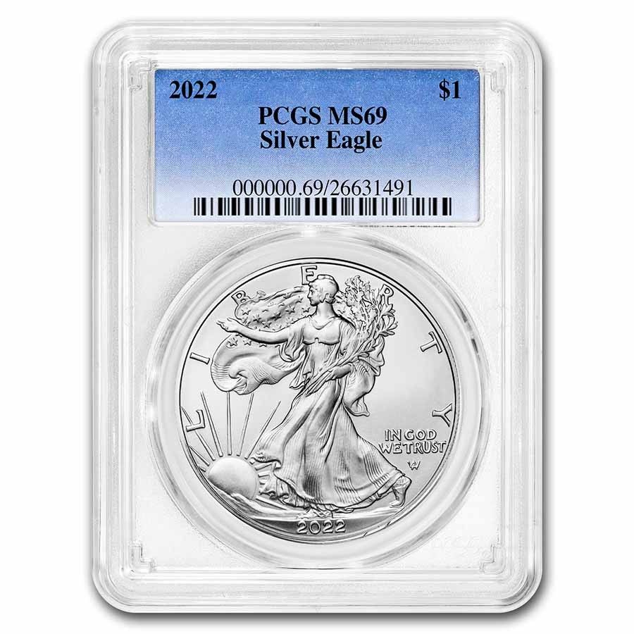 2022年 アメリカン シルバー イーグル MS-69 PCGS - メルカリ