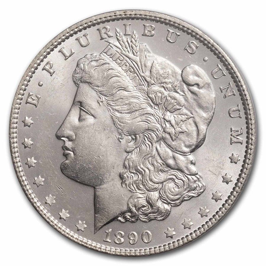 モルガンダラー 1890 1890-S モルガン・ダラー GEM/BU 90% シルバー 1 ドル US コイン # 1531
