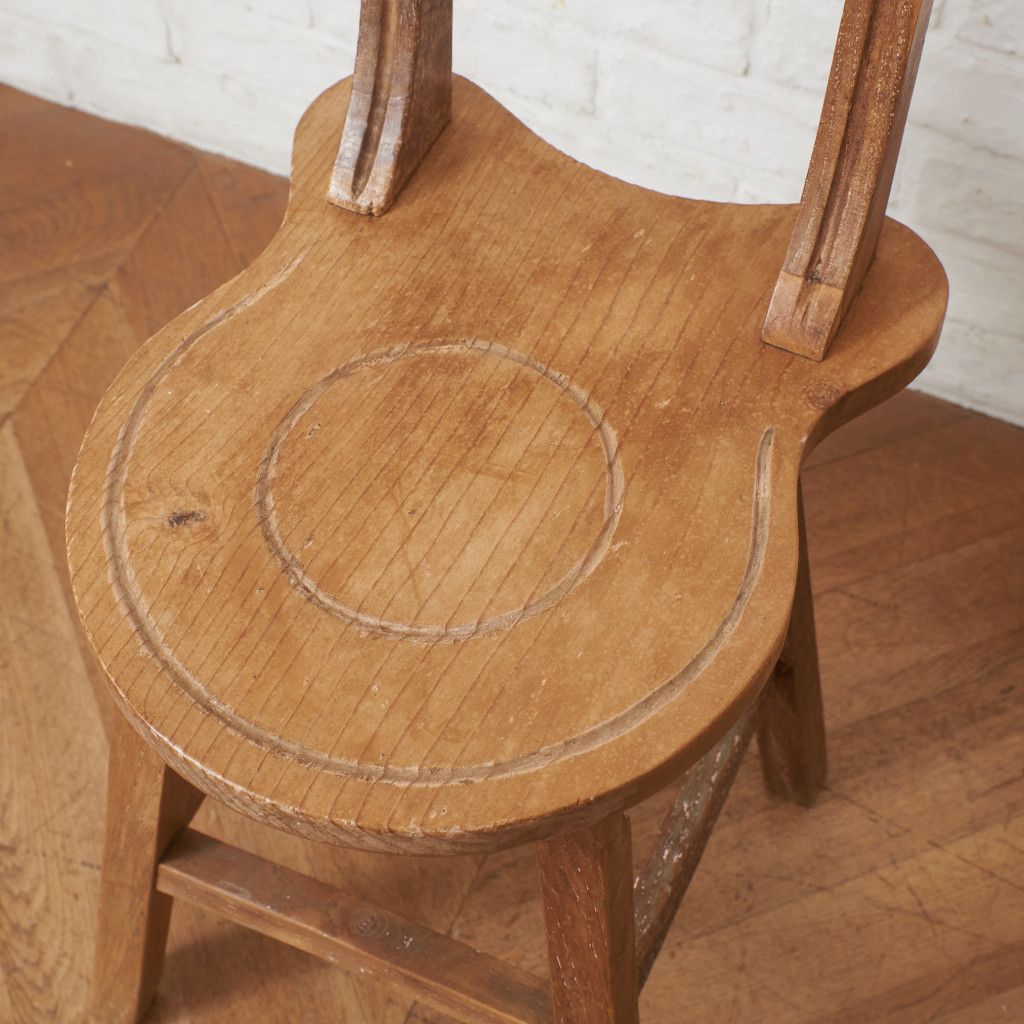 英国 アンティーク キッチンチェア エルム 無垢材 チェア 椅子
