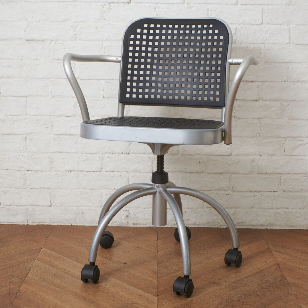 De Padova スウィベルチェア Silver アルミ デスクチェア 昇降 椅子 Vico Magistretti デパドヴァ シルバー イタリア モダン 98523