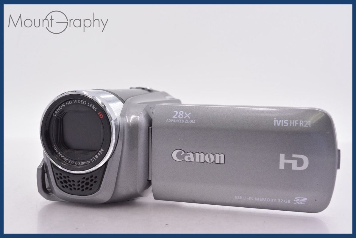 【動作保証】 キヤノン Canon IVIS HF R21 バッテリー付属 同梱無料 #mj8148