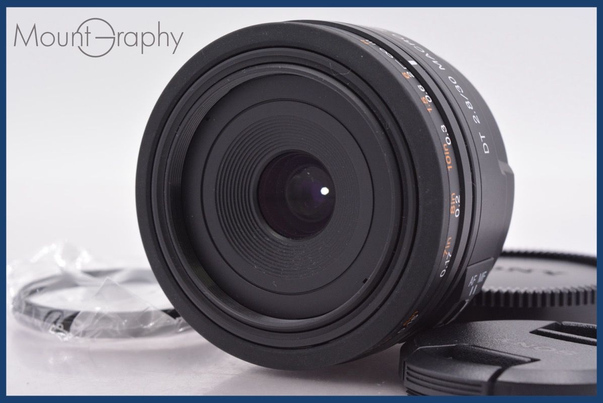 動作保証】 ソニー SONY DT 30mm F2.8 MACRO SAM 前後キャップ&レンズ