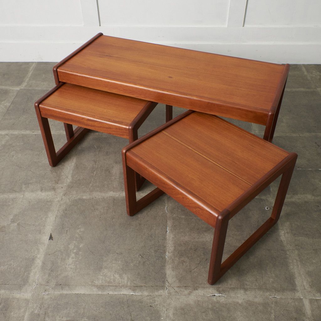 SUNELM ネスト コーヒーテーブル チーク 英国 ヴィンテージ 北欧