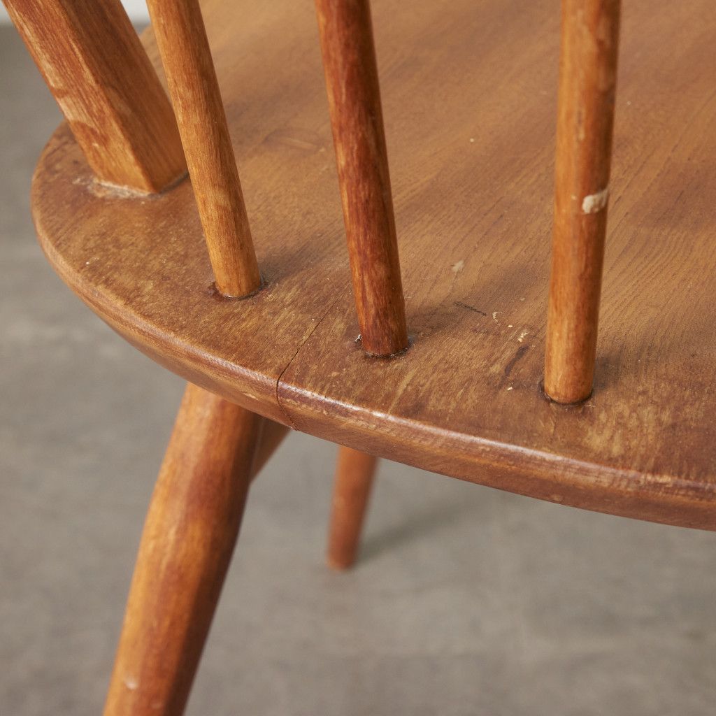発送の場合は即購入不可 ercol フープバックチェア 4本 スポーク 