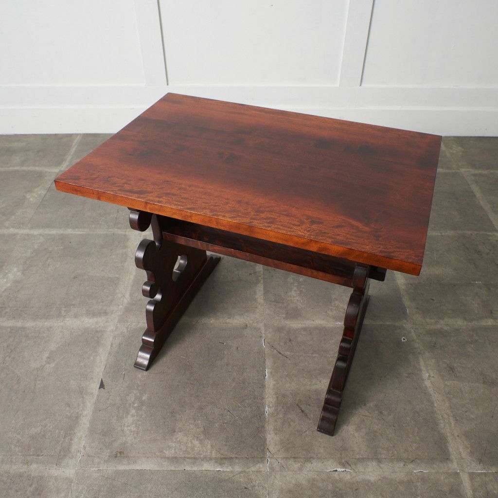 定価16万 松本民芸家具 #14型茶卓 サイドテーブル ミズメザクラ 無垢材