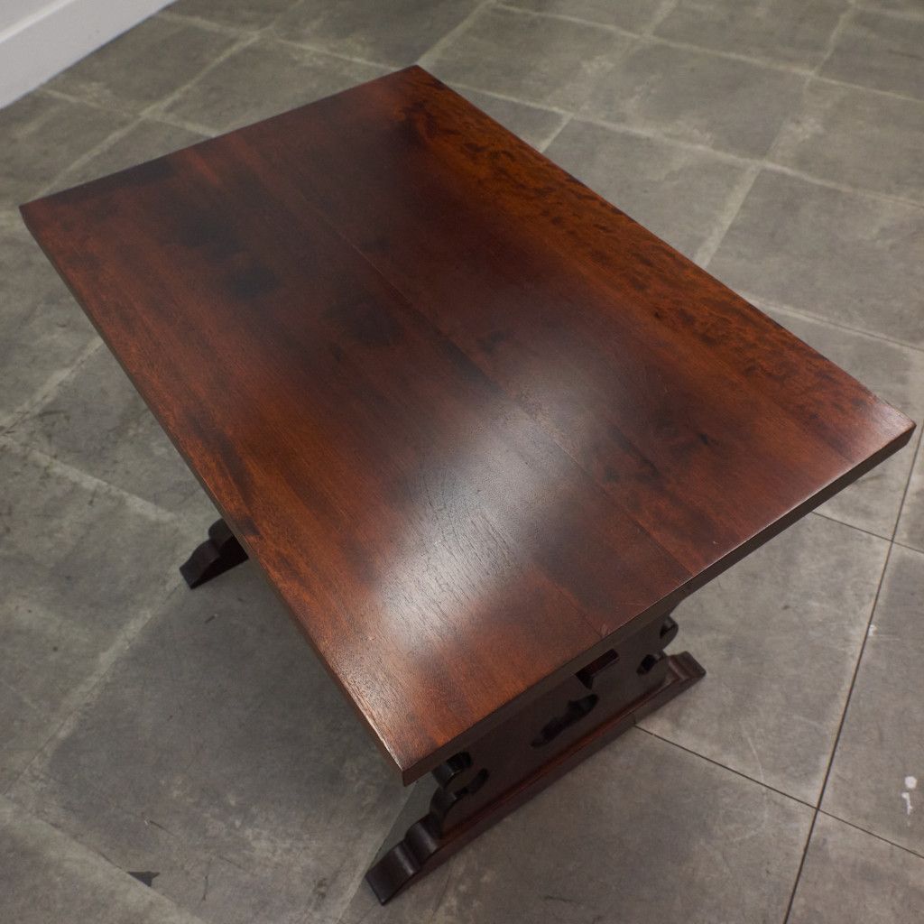 定価16万 松本民芸家具 #14型茶卓 サイドテーブル ミズメザクラ 無垢材