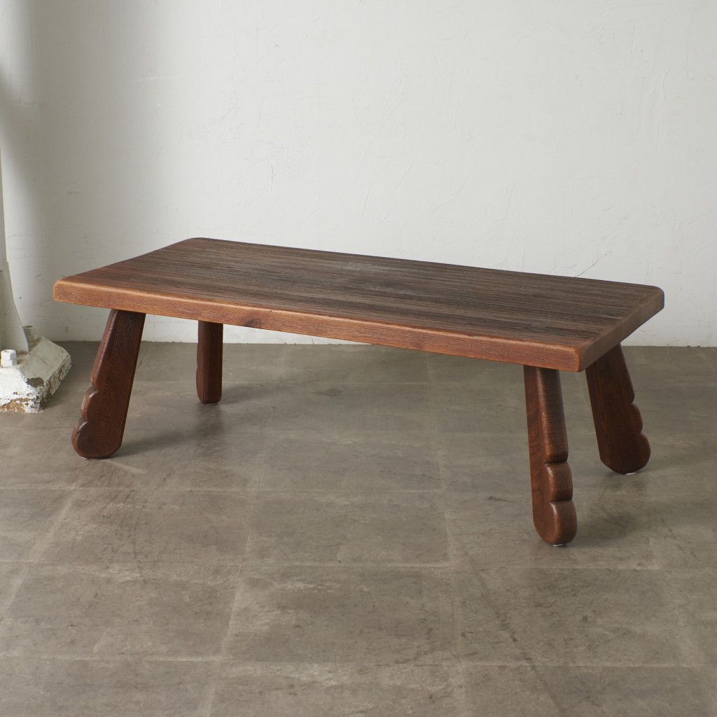 オランダ 民芸家具 サイドテーブル オーク 無垢材 飾り台 花台