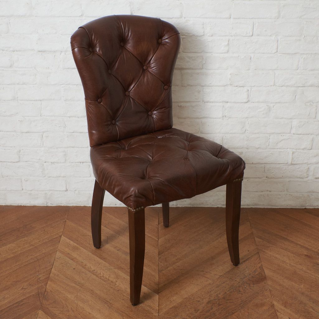 アスプルンド HALO 本革 チェスターフィールド ダイニングチェア 総本