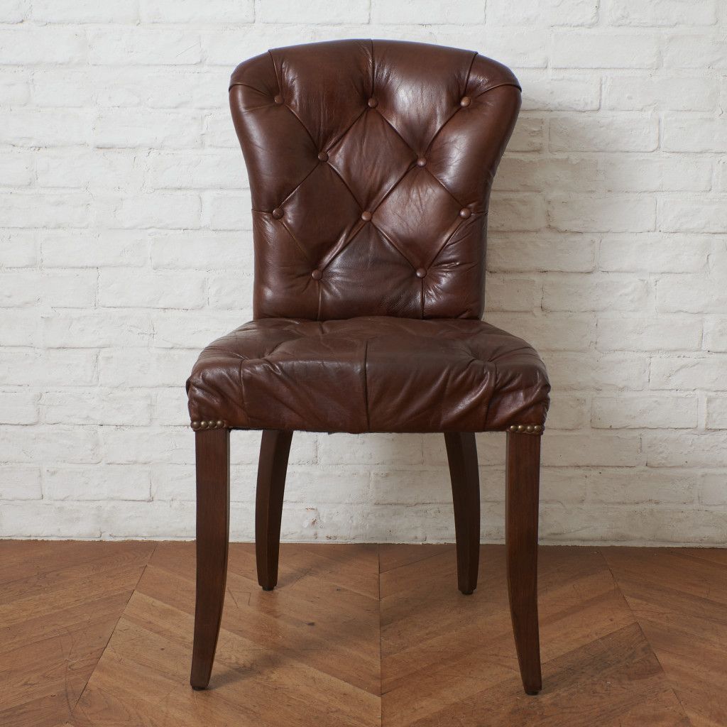 アスプルンド HALO 本革 チェスターフィールド ダイニングチェア 総本