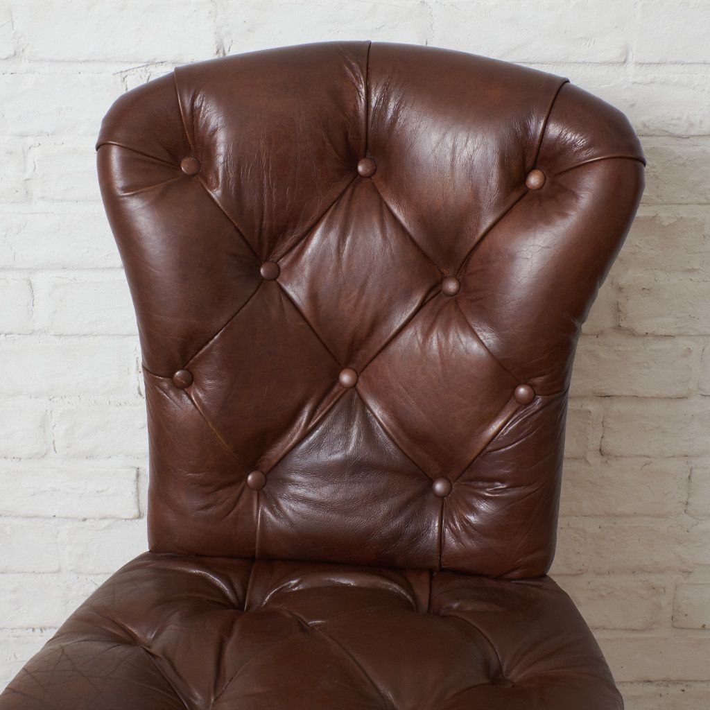 アスプルンド HALO 本革 チェスターフィールド ダイニングチェア 総本