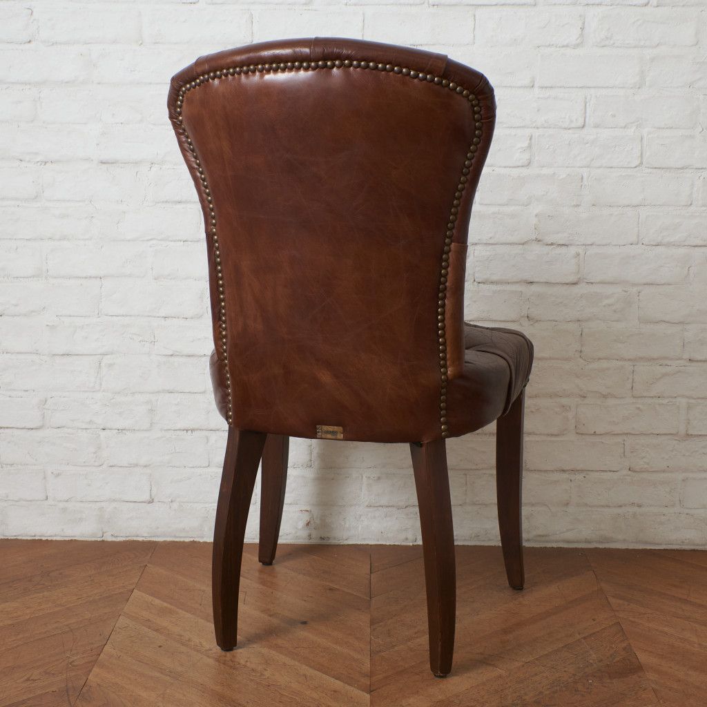 アスプルンド HALO 本革 チェスターフィールド ダイニングチェア 総本