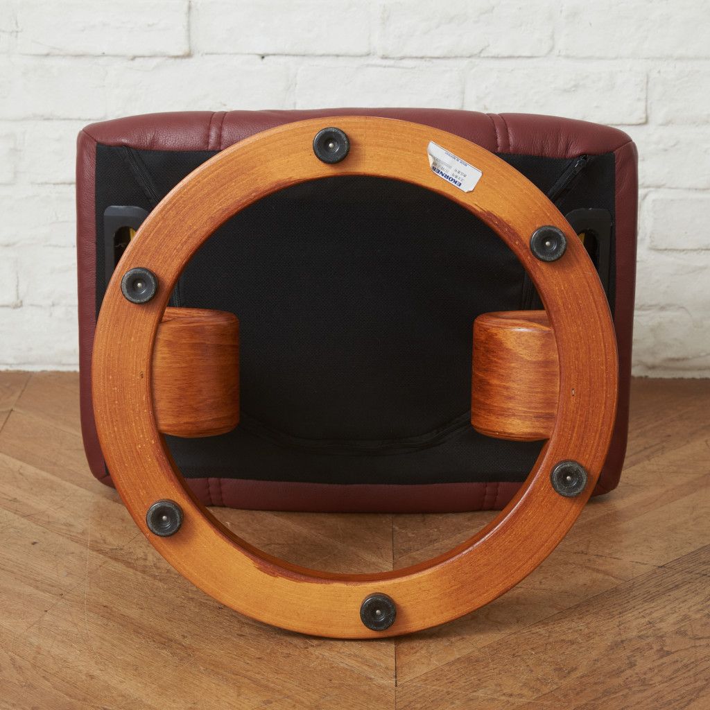 エコーネス オットマン 北欧 本革 スツール ekornes ノルウェー レザー