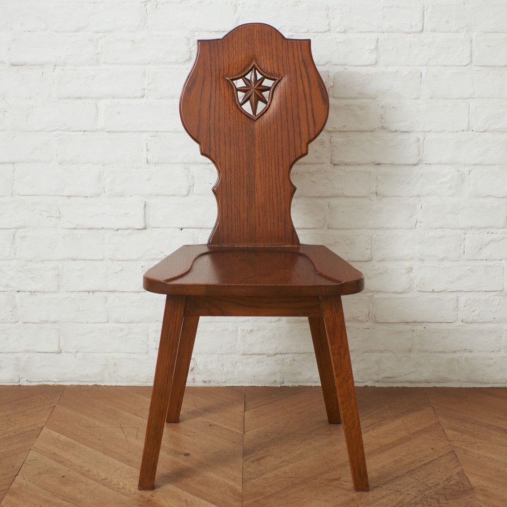 三越家具 ブルージュ Brugge オーク チェア 彫刻 椅子 英国 カントリー