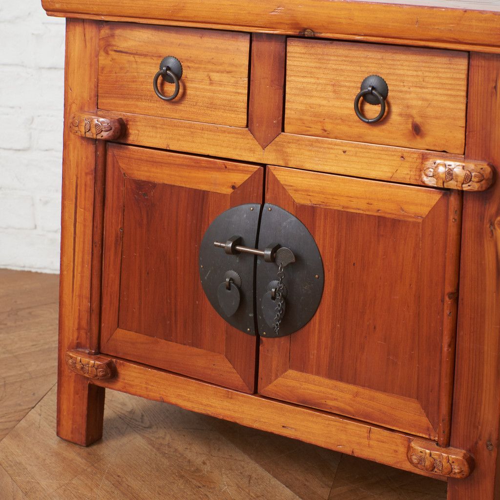 李朝家具 飾り棚 キャビネット 李朝棚 時代箪笥 天然木 収納 箪笥