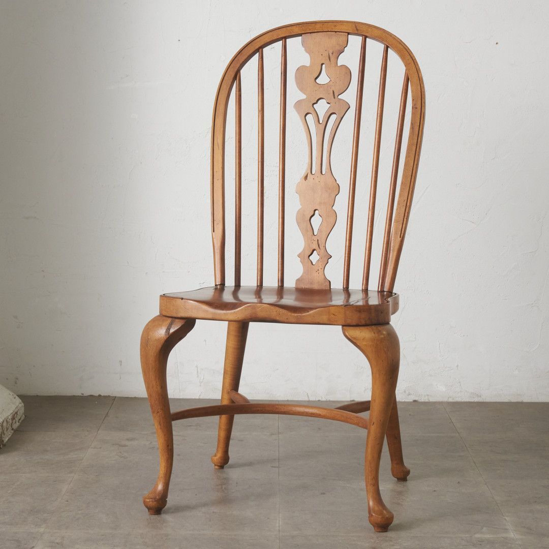 米国 ETHAN ALLEN ウィンザーチェア ボウバック ブナ 猫脚 ダイニング