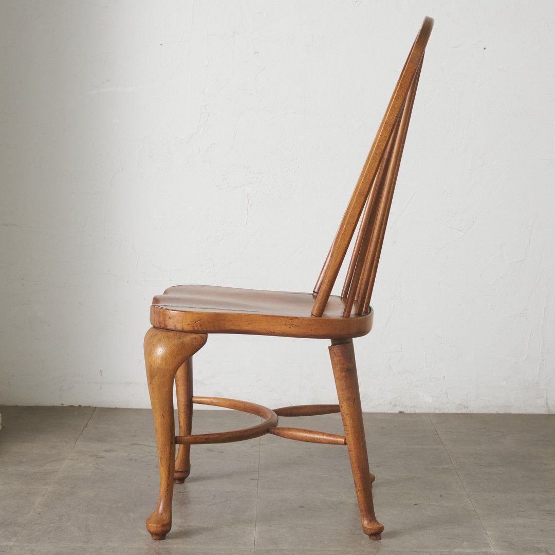 米国 ETHAN ALLEN ウィンザーチェア ボウバック ブナ 猫脚 ダイニング