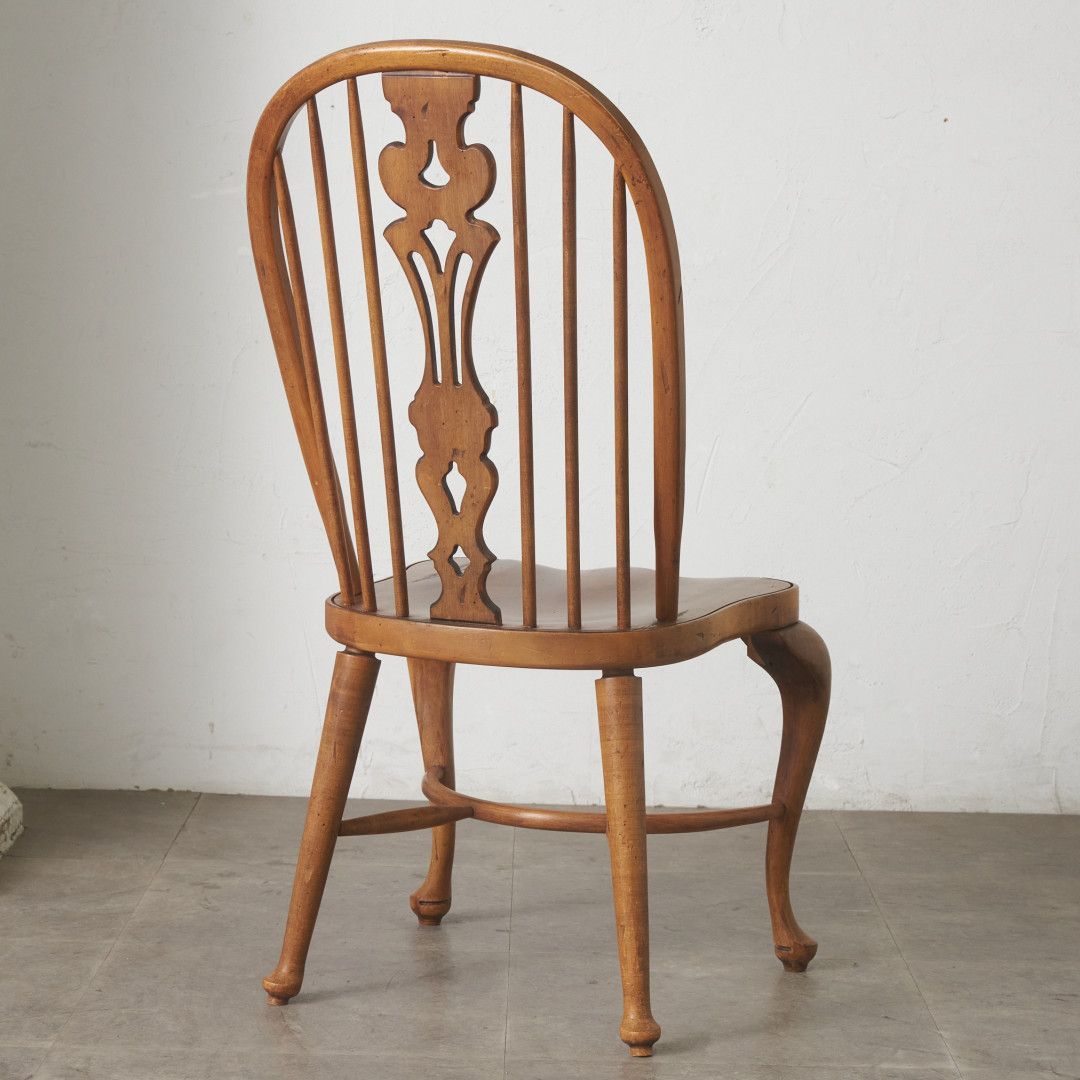 米国 ETHAN ALLEN ウィンザーチェア ボウバック ブナ 猫脚 ダイニング