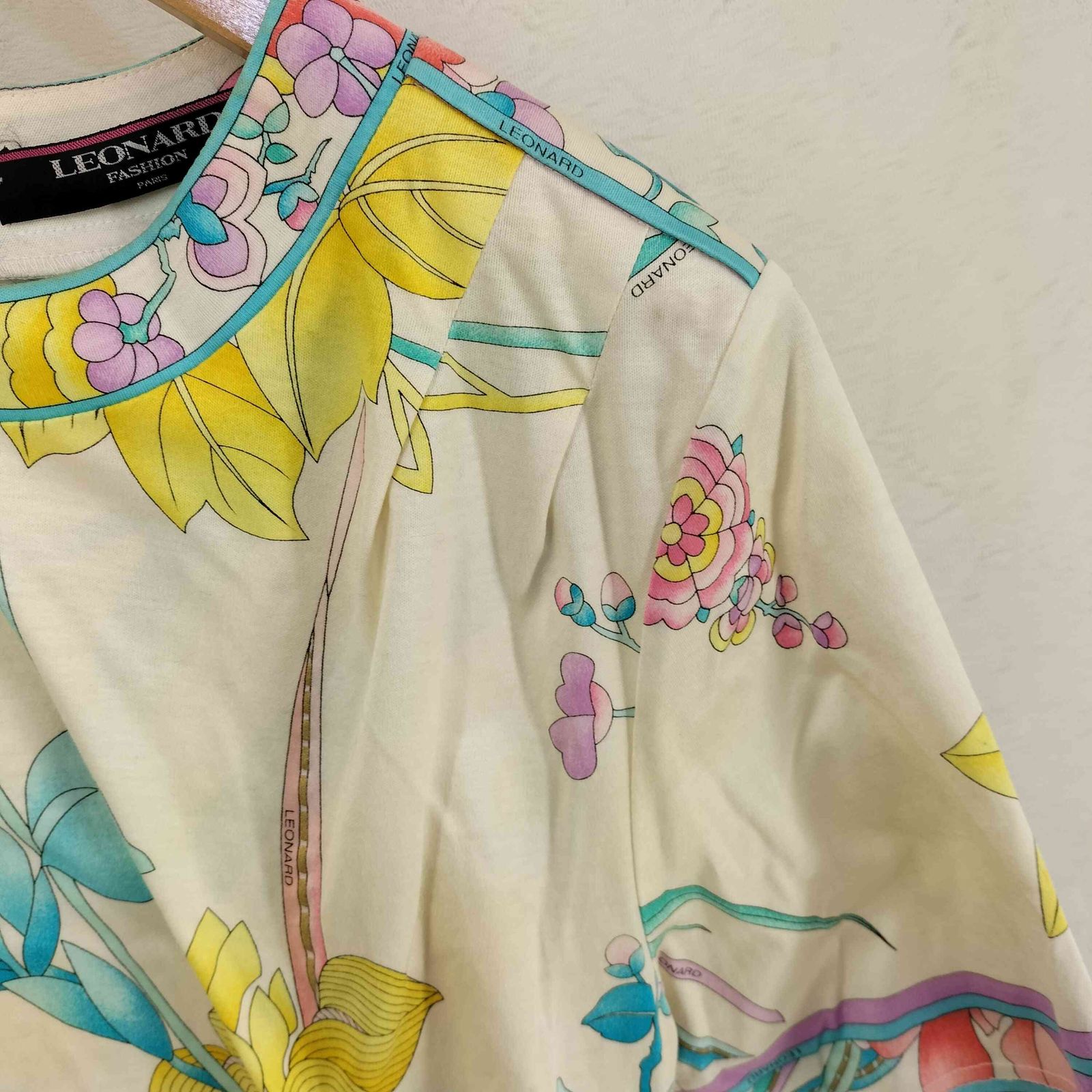 レオナール LEONARD シルク100 総柄 半袖 トップス レディース import