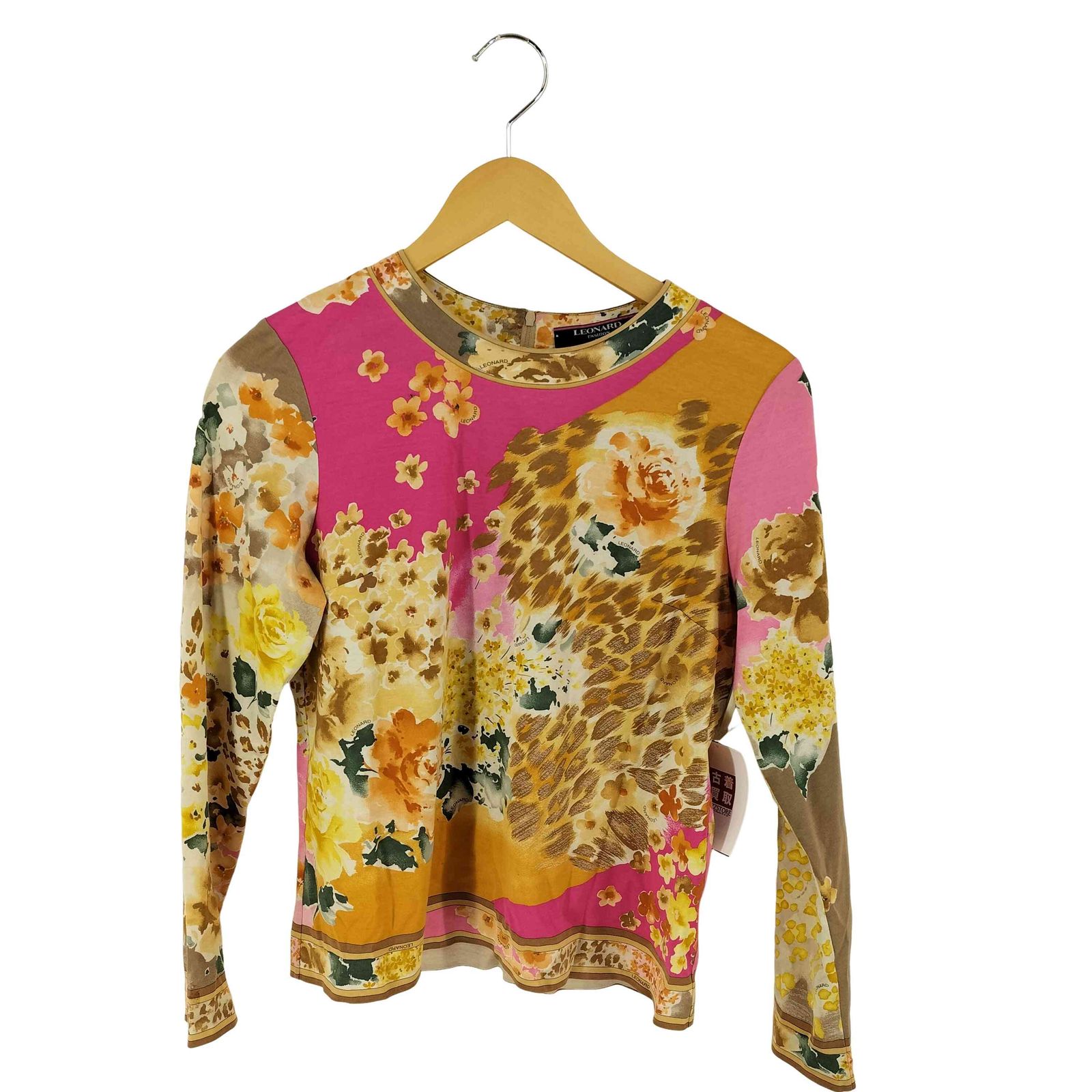 レオナール LEONARD シルク100 総柄 ブラウス レディース LL - メルカリ