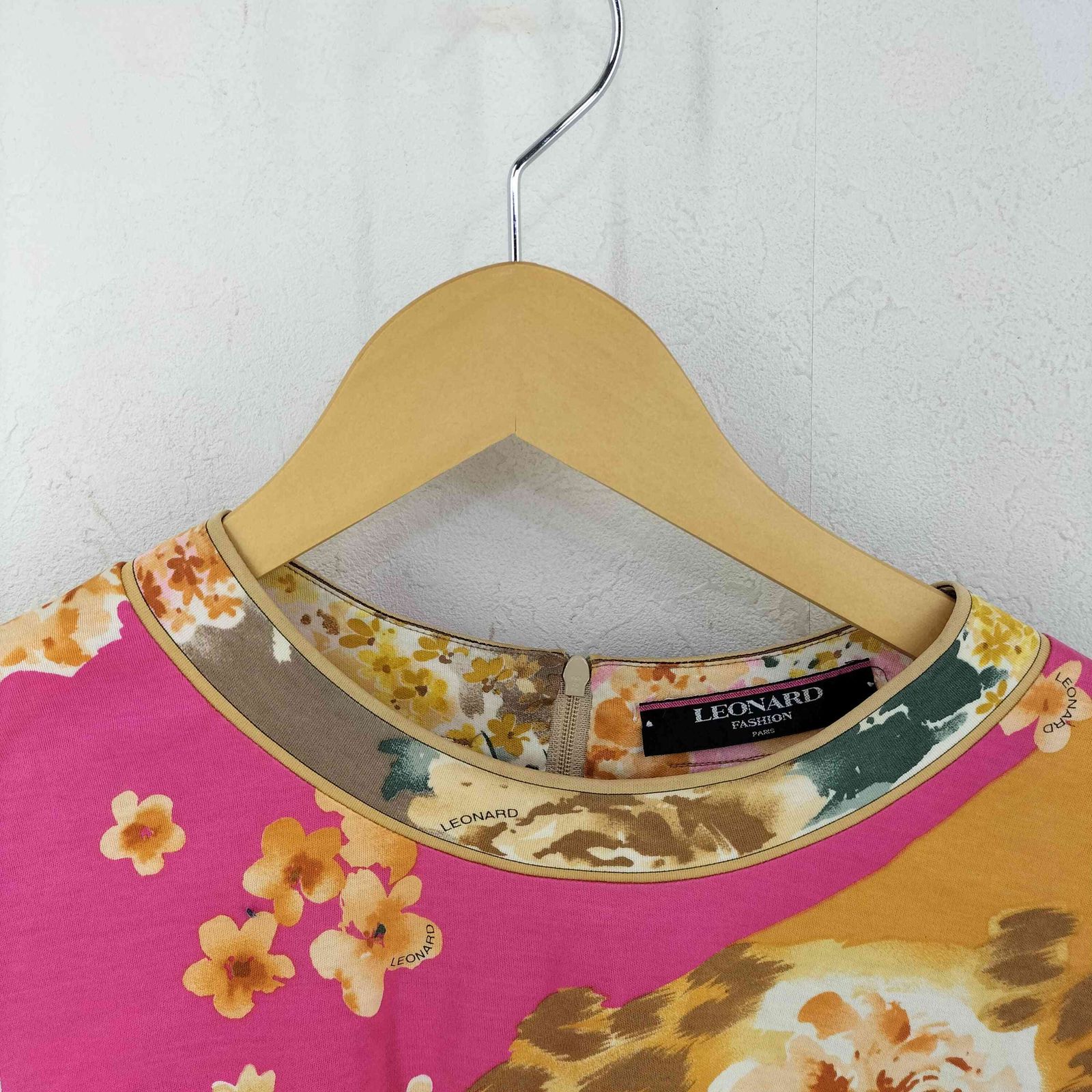 レオナール LEONARD シルク100 総柄 ブラウス レディース LL - メルカリ