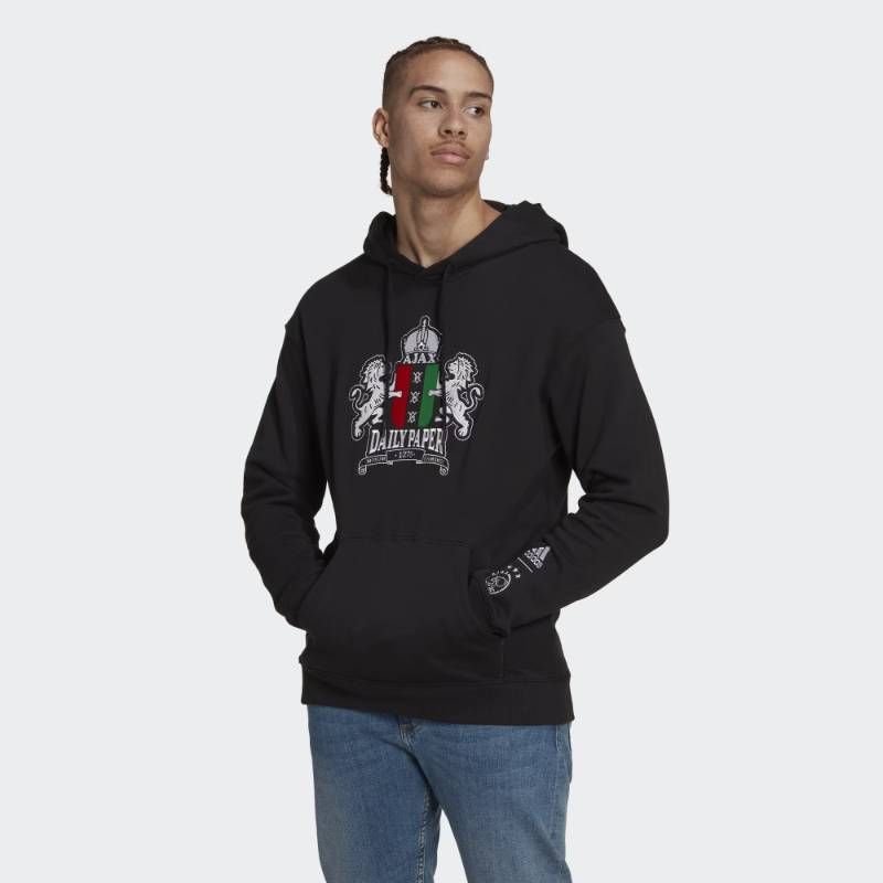【送料無料・匿名配送】adidas アディダス アヤックス x Daily Paper フーディー 黒 並行輸入 新品 正規品 デイリーペーパー コラボ 9,216円